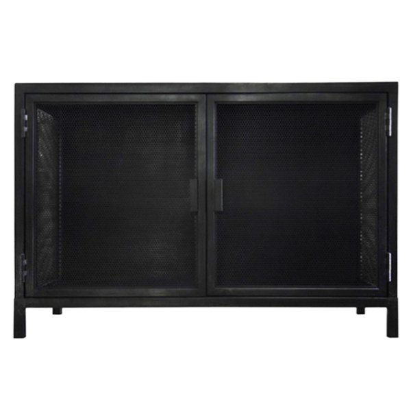   2-     Industrial Loft Dark Metal 2 Door Beto Cabinet   -- | Loft Concept 