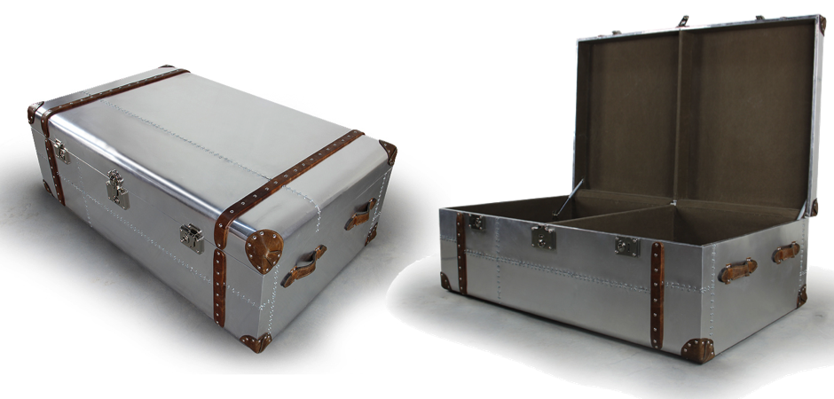 Сундук Trunks in Polished Aluminum - фото №1
