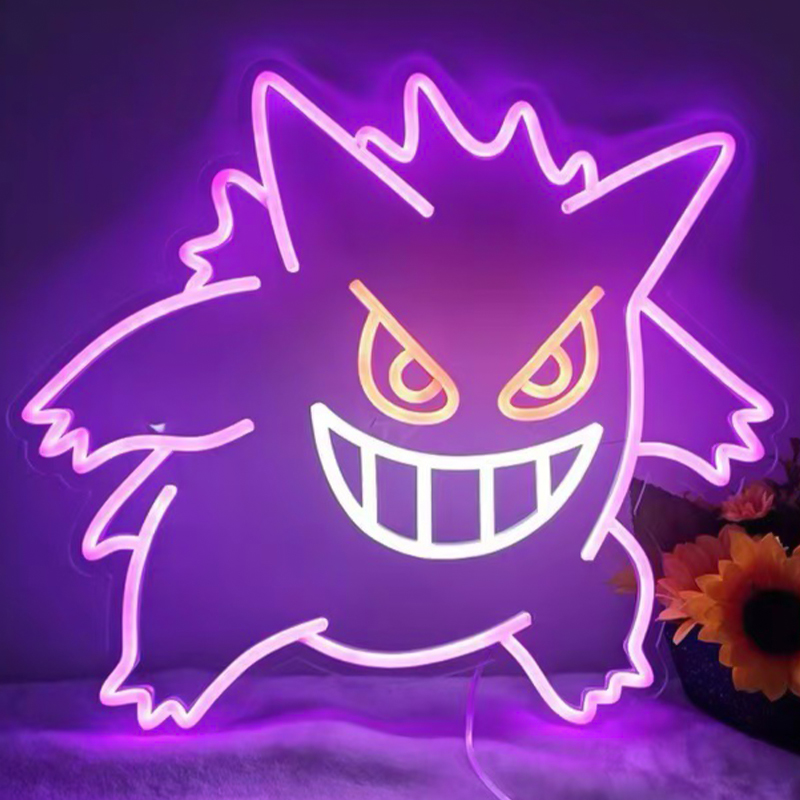    Gengar Pokemon Neon Wall Lamp     -- | Loft Concept 