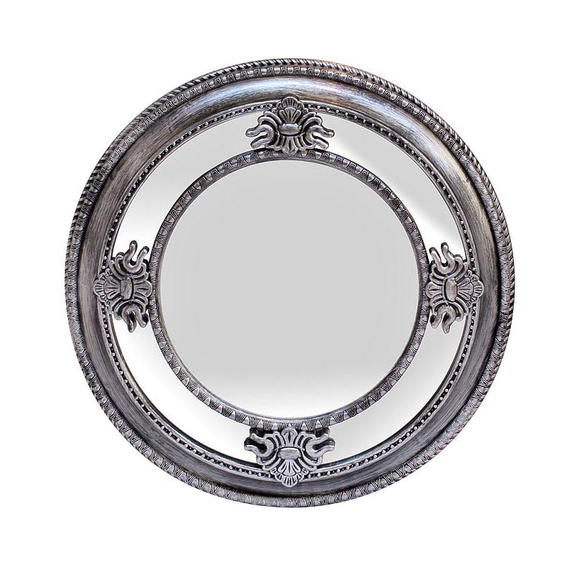  Silver Round Mirror   -- | Loft Concept 