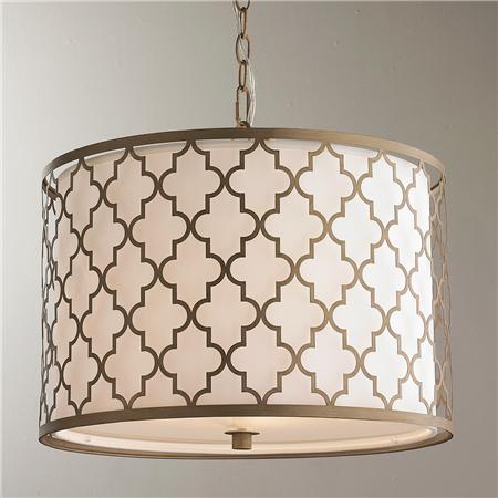 Люстра Contempo Arabesque Convertible Drum Pendant Латунь в Ростове-на-Дону | Loft Concept 