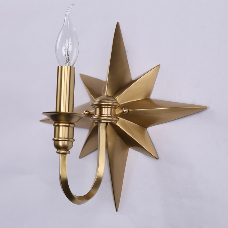 Бра Base Star Wall lamp Single Латунь в Ростове-на-Дону | Loft Concept 