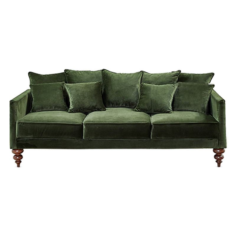 Диван Graceful Details Sofa Green Коричневый Зеленый в Ростове-на-Дону | Loft Concept 