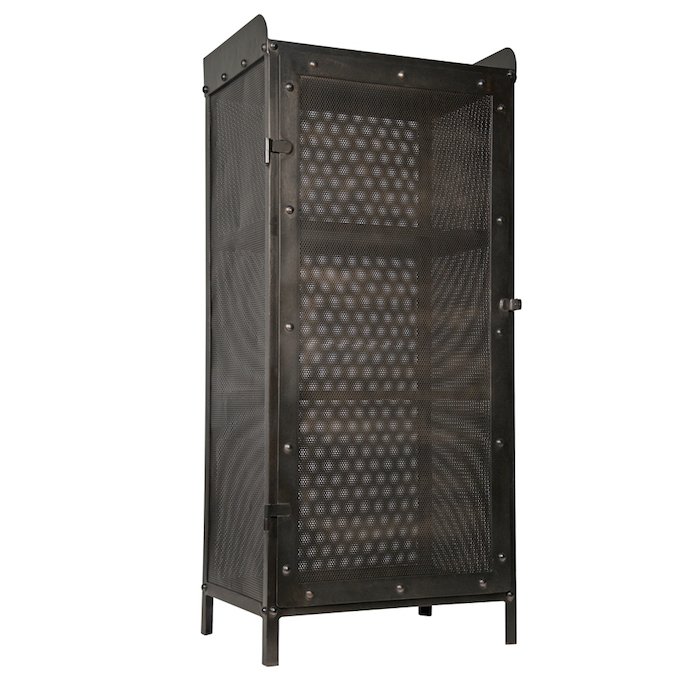  Industrial Loft Dark Metal Tall Cabinet   -- | Loft Concept 