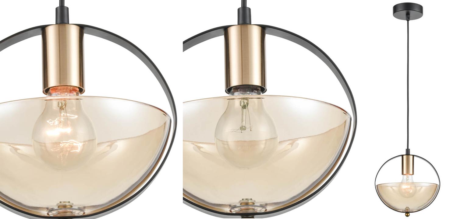 Подвесной светильник Gervais amber - фото