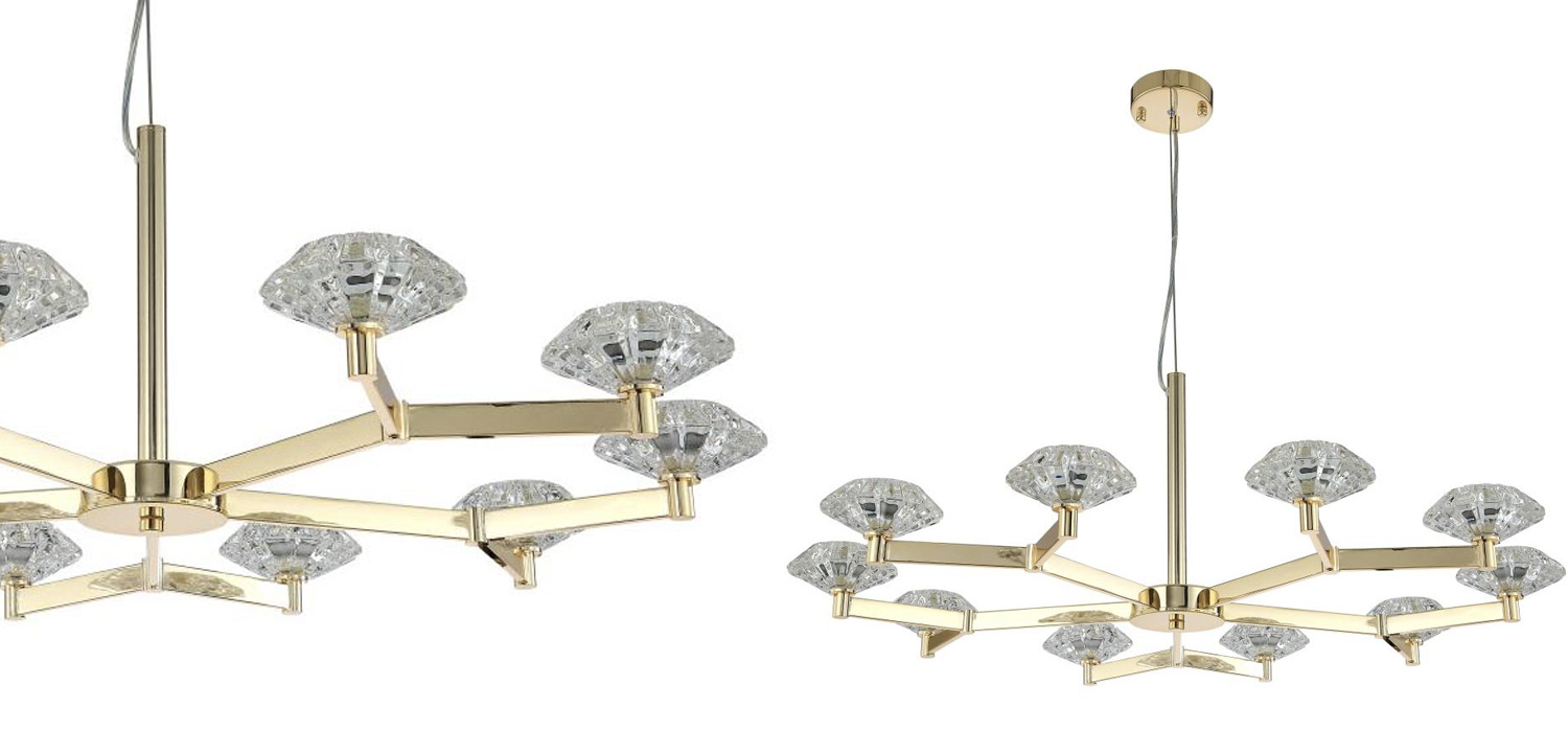 Люстра Yerker Chandelier Gold 10 - фото