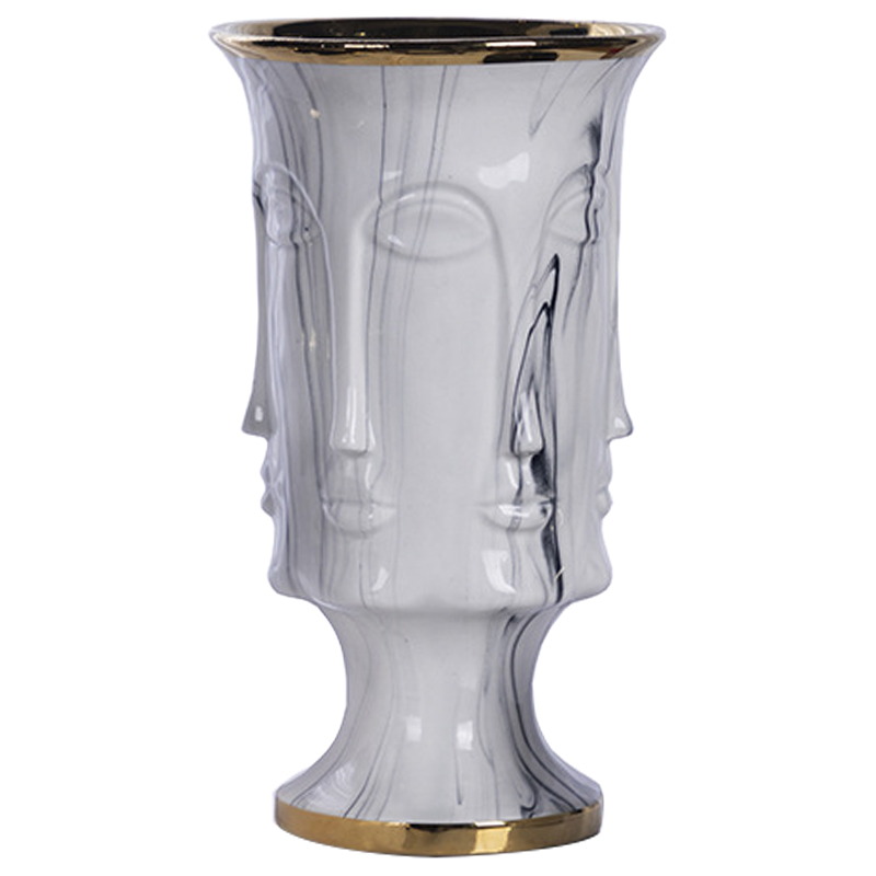  DORA MAAR URN Grey Marble Vase     Bianco  -- | Loft Concept 