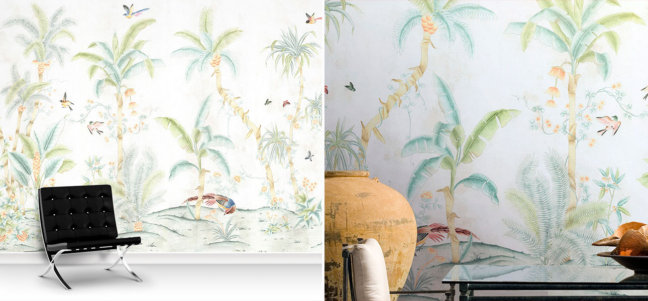 Обои ручная роспись Trevarez Ivory - фото