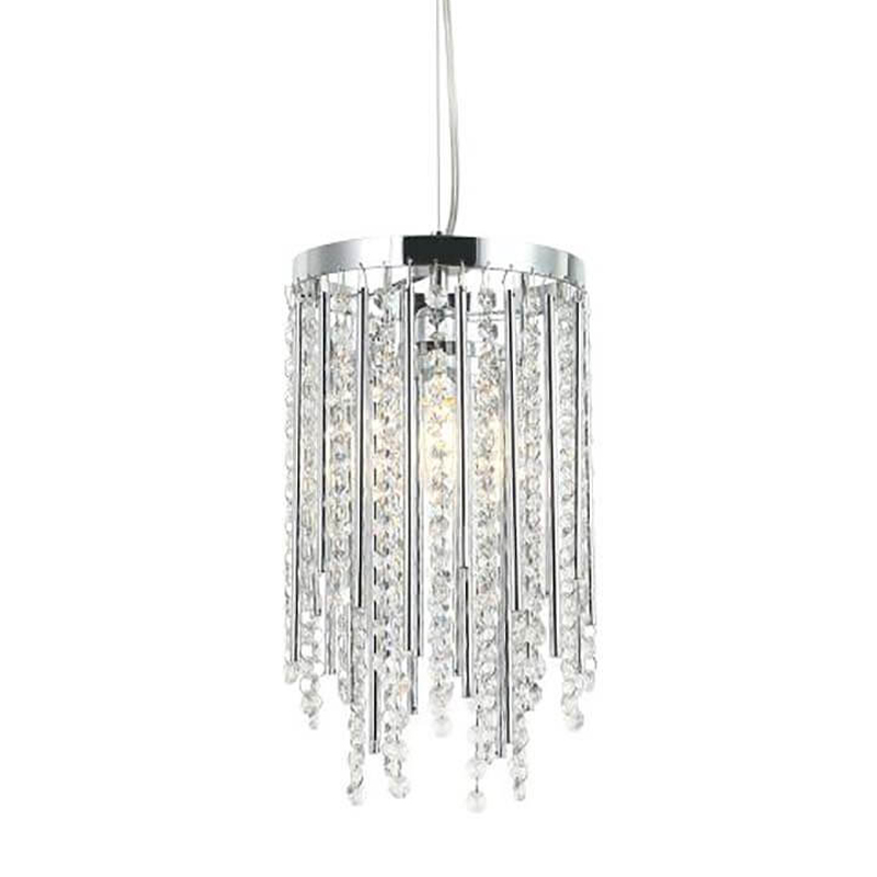   Crystal Wind Chimes Chrome Hanging Lamp    -- | Loft Concept 