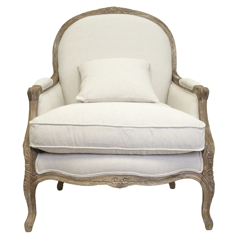  Ava Classical Armchair beige flax    -- | Loft Concept 