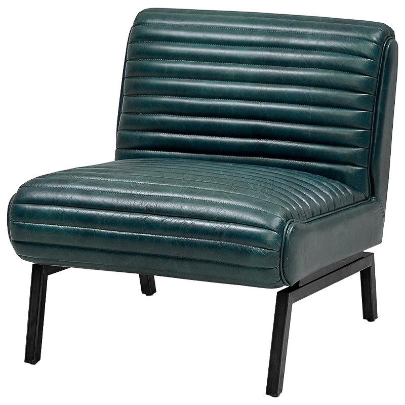  Gather Emerald Leather Chair   -- | Loft Concept 