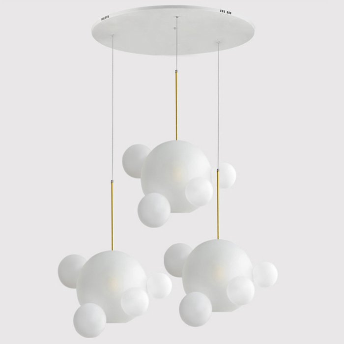  GIOPATO & COOMBES BOLLE BLS LAMP white glass circle    -- | Loft Concept 