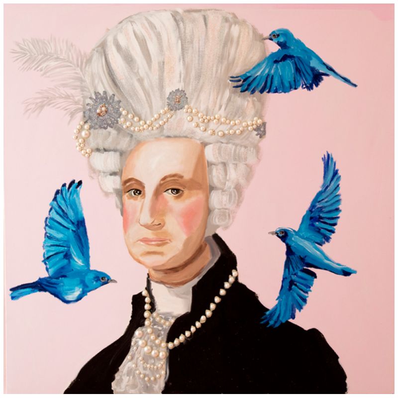  Georgina Washington with Blue Birds   -- | Loft Concept 