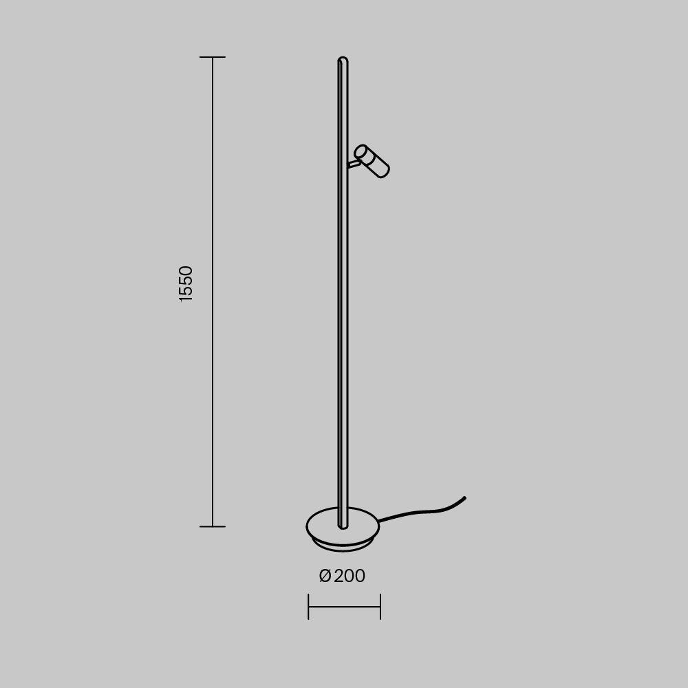Напольный светильник Thin 3000К 14Вт в Ростове-на-Дону
