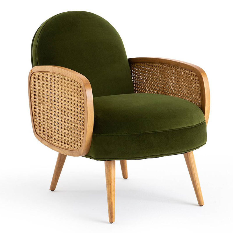  Morten Wicker Green Armchair   -- | Loft Concept 
