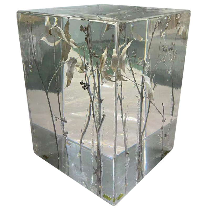     Clear Crystal Display Pedestal with Branches II   -- | Loft Concept 