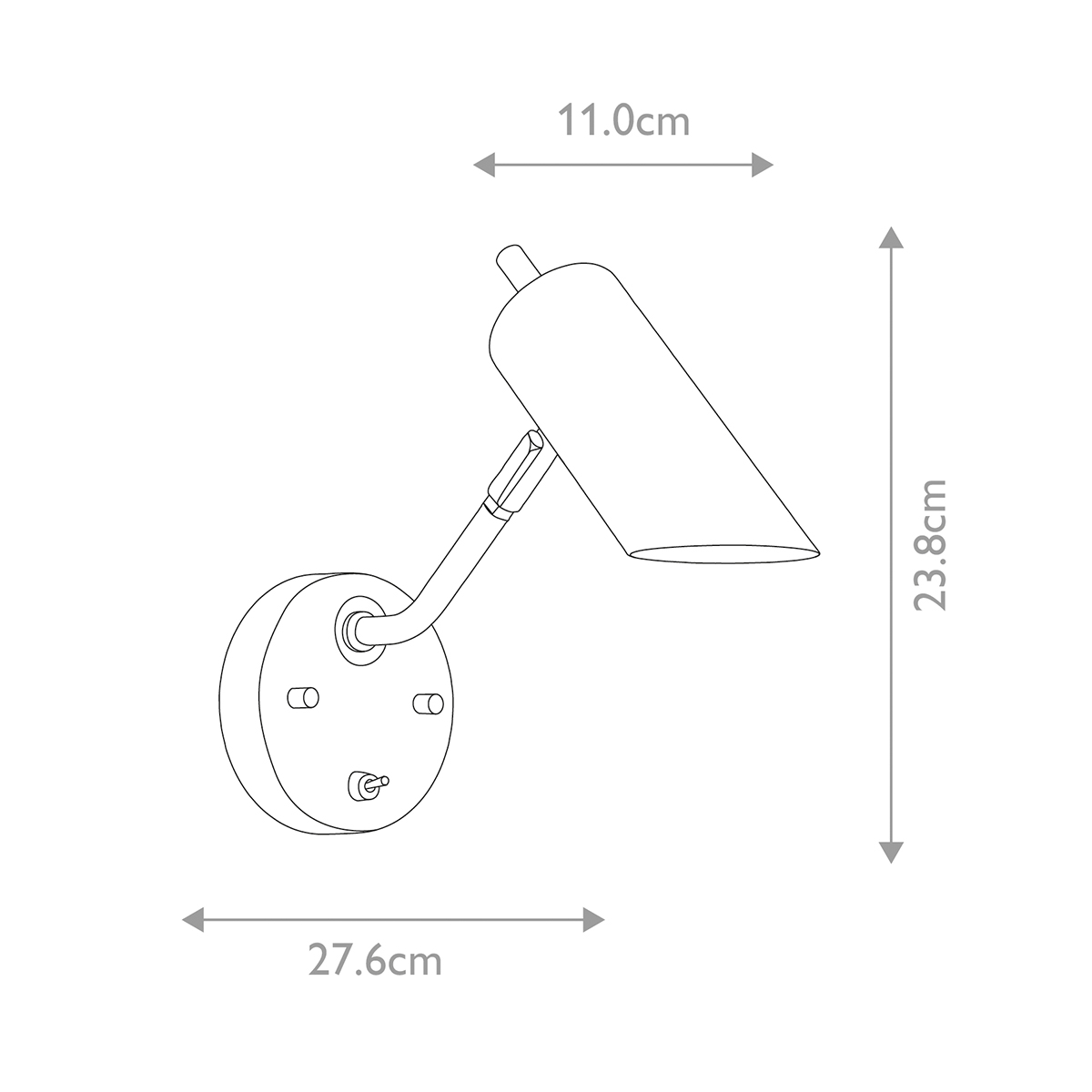 Бра с цилиндрическим плафоном и круглым основанием с выключателем Elstead Lighting в Ростове-на-Дону