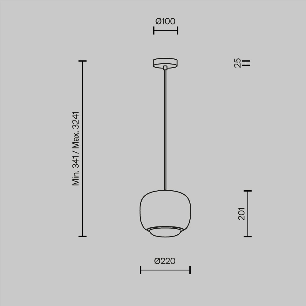Подвесной светильник Brio Черный 3000К 12Вт в Ростове-на-Дону
