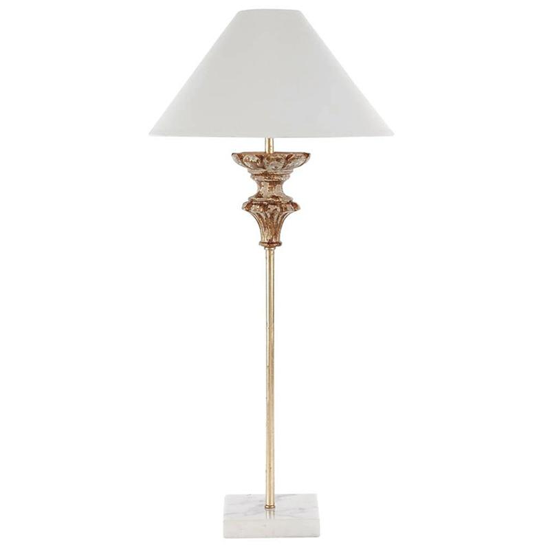 Настольная лампа Gilbert Provence Table lamp Белый Коричневый винтаж в Ростове-на-Дону | Loft Concept 