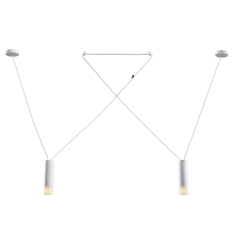 Wireflow LED White Suspension lam 2    -- | Loft Concept 