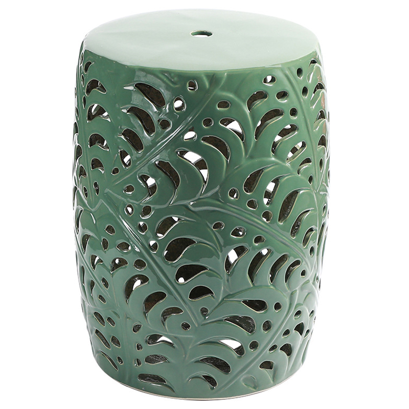   Green Leaves Ceramic Stool    -- | Loft Concept 