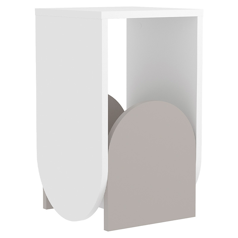      -  NUN SIDE TABLE WHITE LIGHT MOCHA  -  -- | Loft Concept 