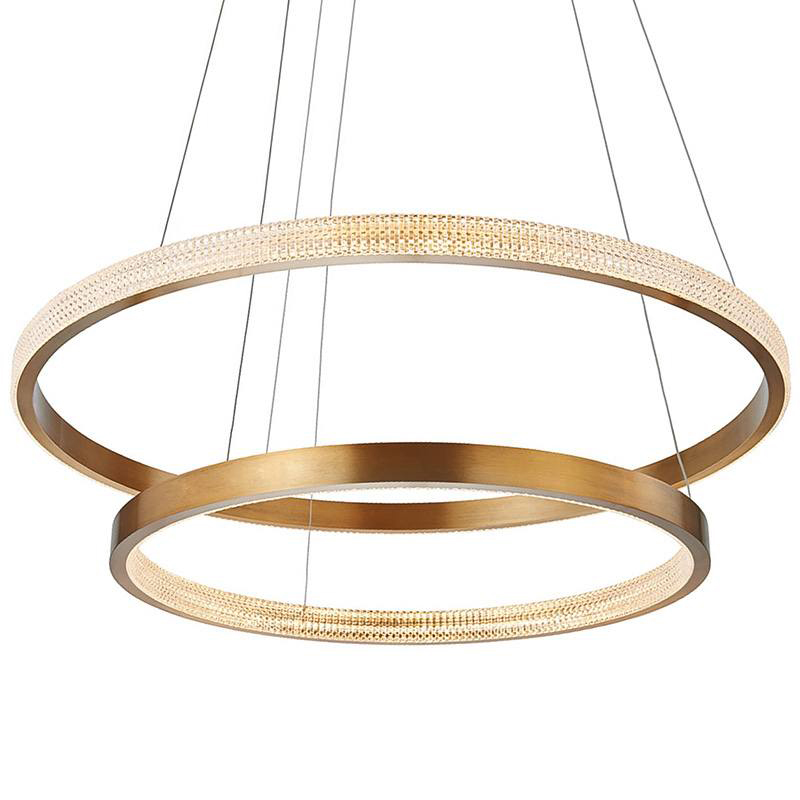      Duo Round Horizontal Rings Brass Chandelier   -- | Loft Concept 