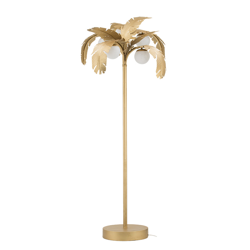  Vintage Floor Lamp Gold oconut Palm    -- | Loft Concept 