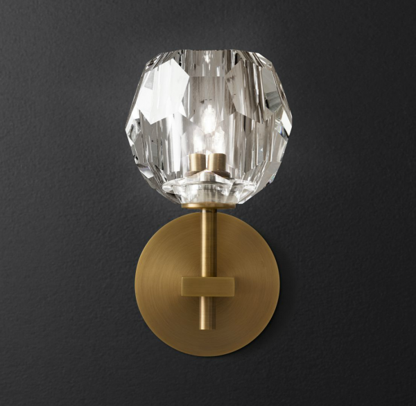  RH Boule de Cristal Single Sconce Brass   -- | Loft Concept 