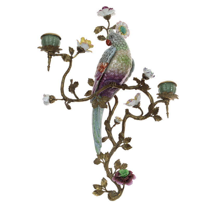   Colorful Flowers and Parrot R    -- | Loft Concept 