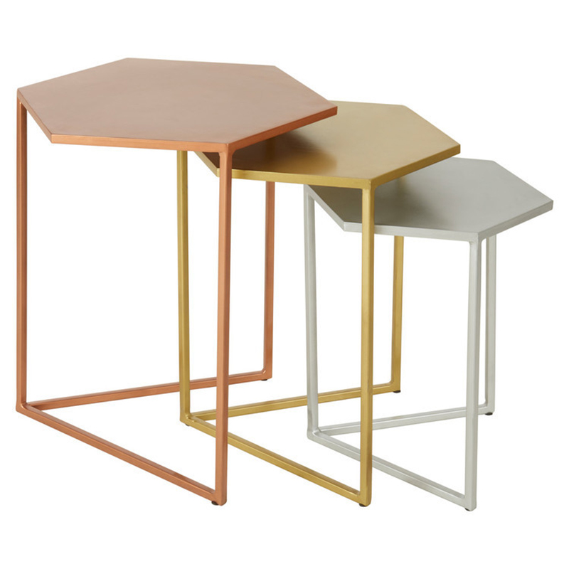   3-   Trio Hexagon Side Tables     -- | Loft Concept 