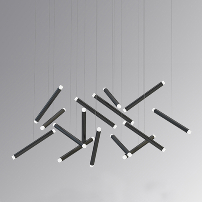  Dutti D0068 LED Chandelier Modern 14 black   -- | Loft Concept 