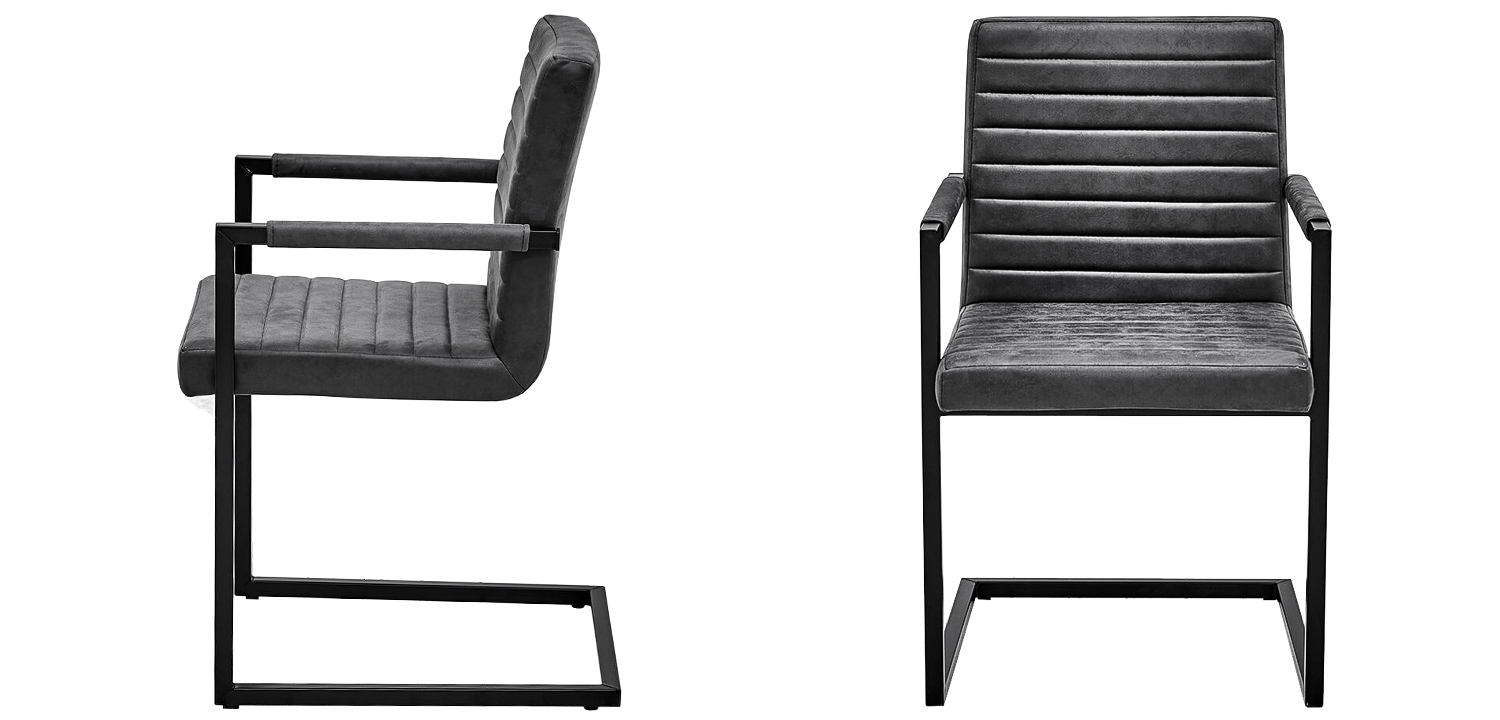 Стул с подлокотниками Dalak Stool Grey - фото №1