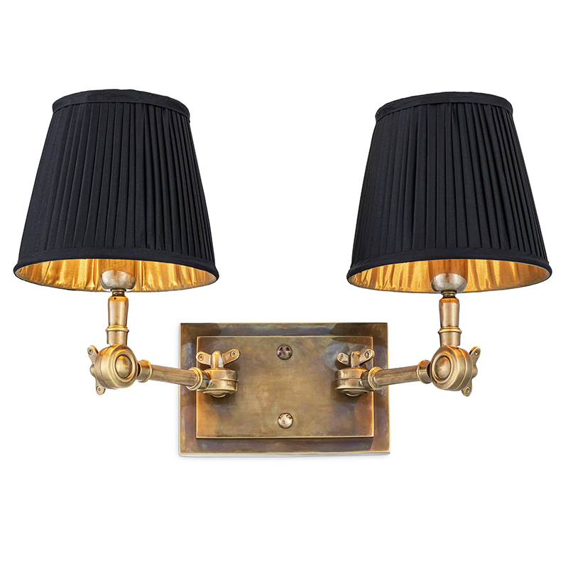  Eichholtz Wall Lamp Wentworth Double Brass     -- | Loft Concept 