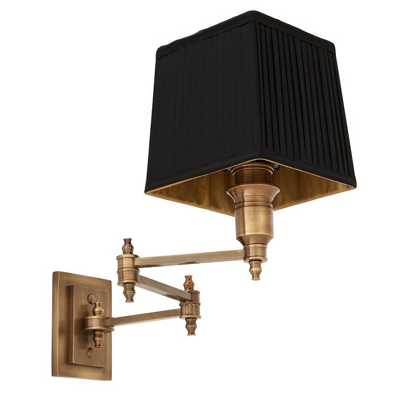  Wall Lamp Lexington Swing Brass+Black      -- | Loft Concept 