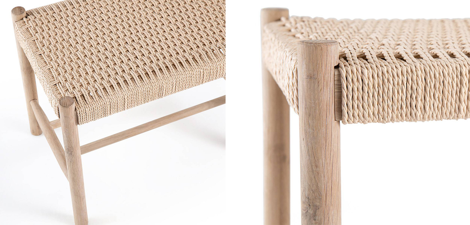 Банкетка Enzo Wicker Beige Banquet mini - фото №1