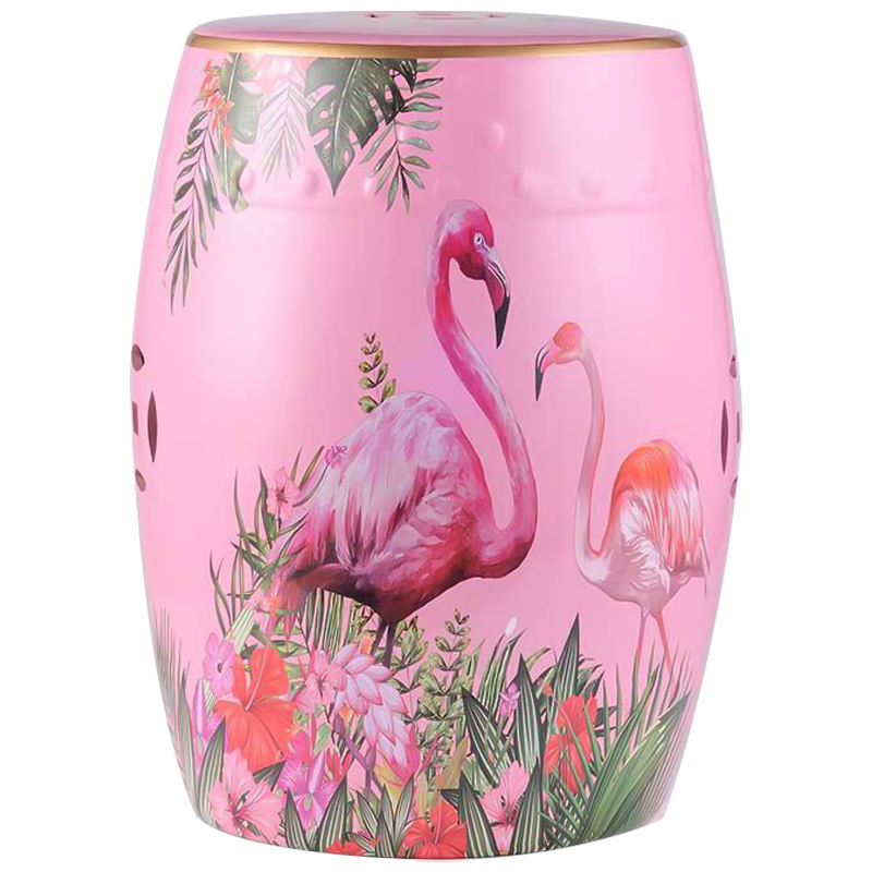   Flamingo Tropical Animal Ceramic Stool Pink    -- | Loft Concept 
