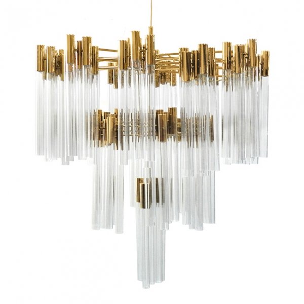  Contemporary chandelier crystal brass      -- | Loft Concept 