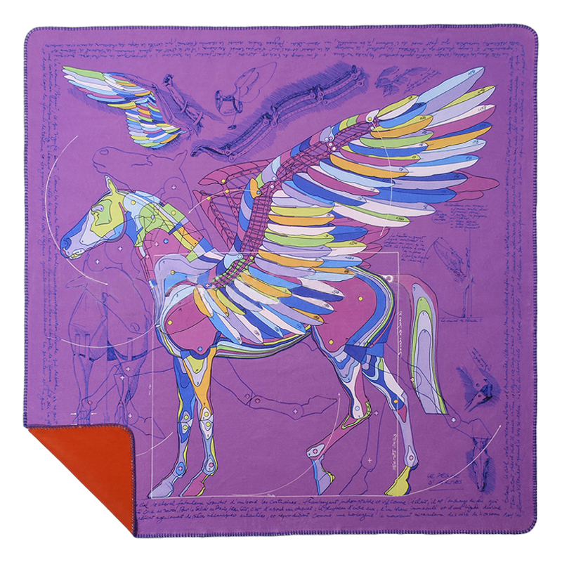  Hermes Pegasus Purple Plaid    -- | Loft Concept 