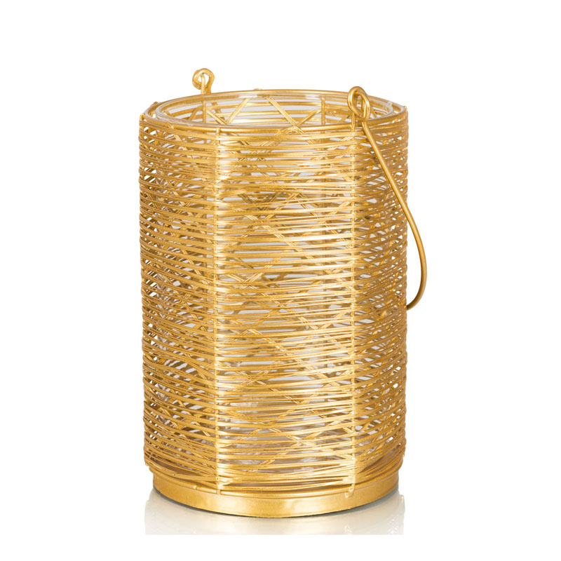 Подсвечник Gold Wicker Candlestick Золотой в Ростове-на-Дону | Loft Concept 