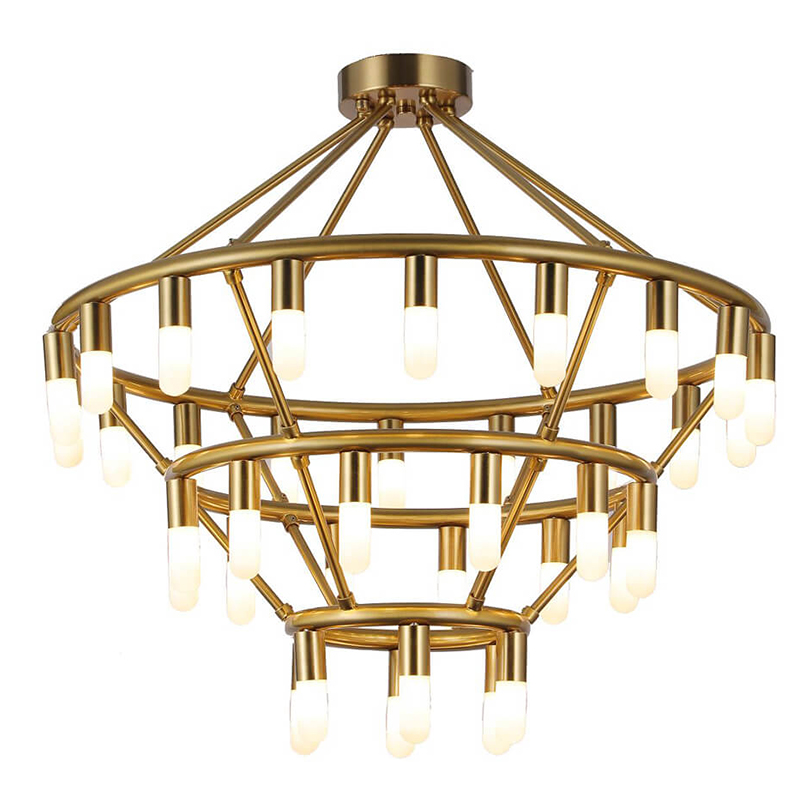 Люстра Maynor Candles Chandelier Латунь в Ростове-на-Дону | Loft Concept 