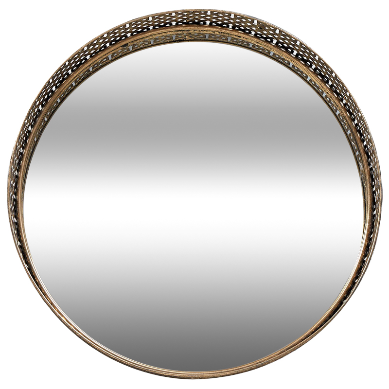   Mikayla Round Brass Mirror    -- | Loft Concept 