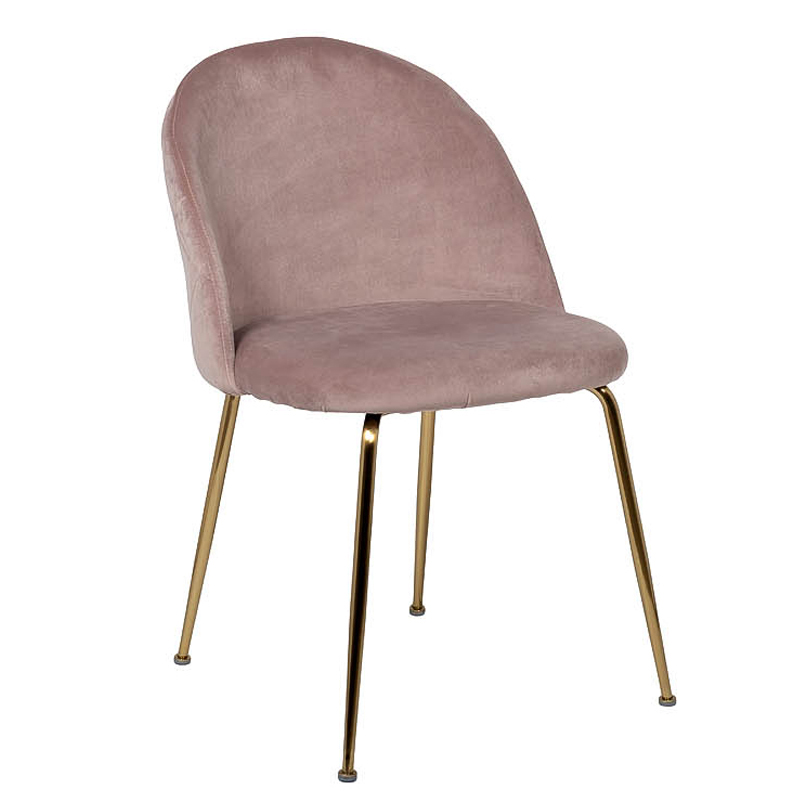  Sadler Chair pink velor  (Rose)   -- | Loft Concept 
