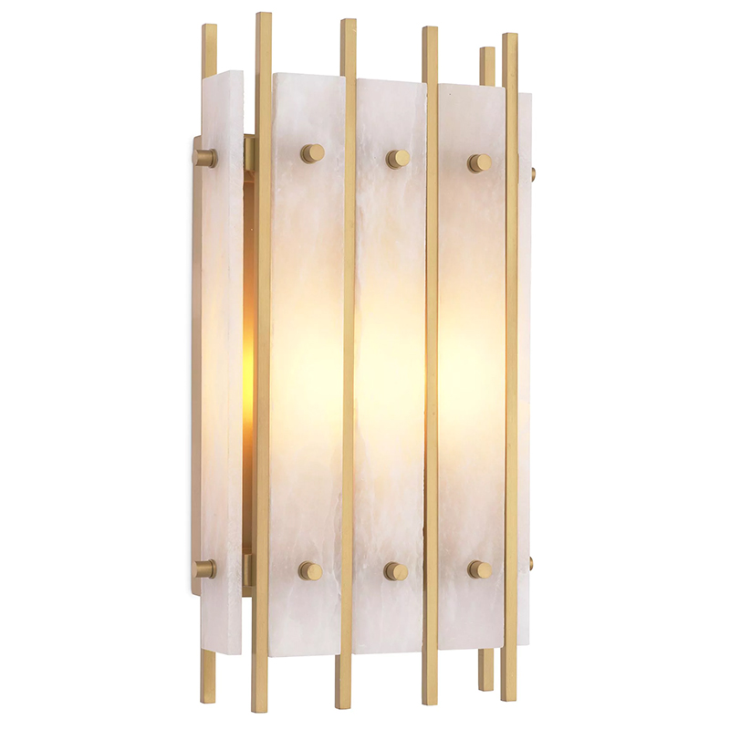  Eichholtz Wall Lamp Sparks S Alabaster     Bianco  -- | Loft Concept 
