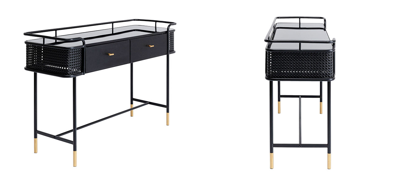 Консоль черная Damian - фото №1