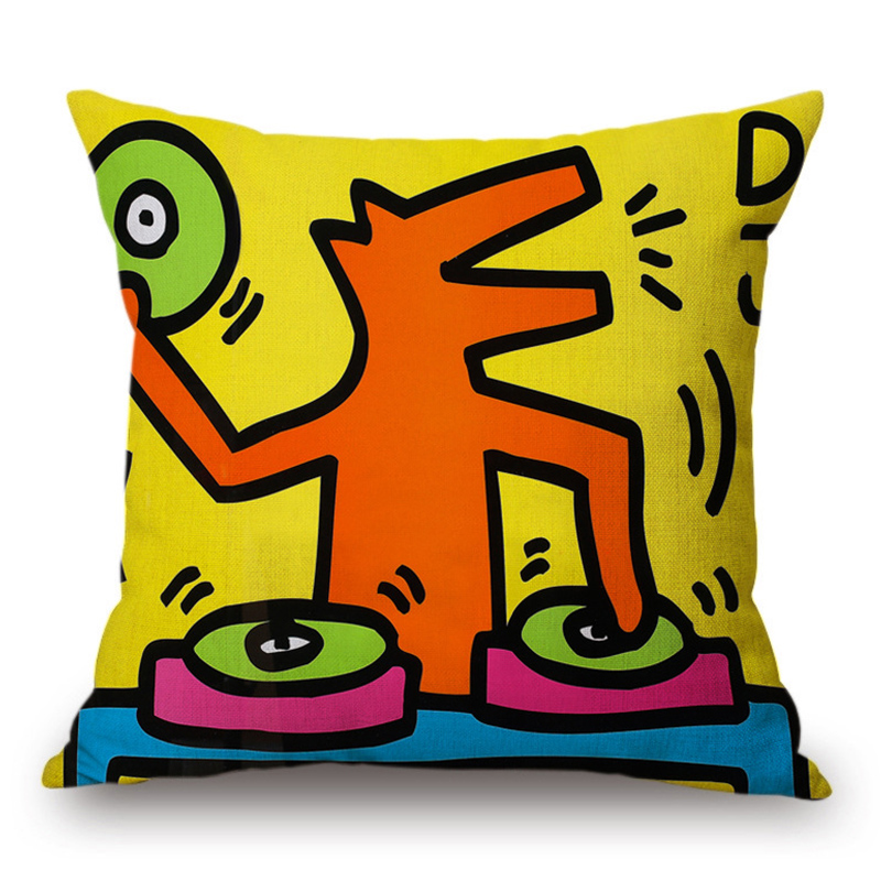 Подушка Keith Haring 3 Мульти в Ростове-на-Дону | Loft Concept 