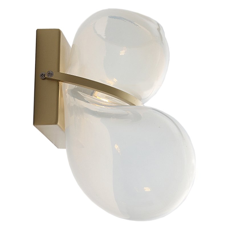  White glass trap wall lamp   ̆  -- | Loft Concept 