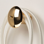 Бра с круглым золотистым основанием и белыми изогнутыми световыми линиями Luke Lampco Tracer Lamp варинант исполнения - 3 | Loft Concept в Ростове-на-Дону