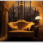 Настольная лампа c абажуром в форме купола из натурального камня  Heavenly Harmony варинант исполнения - 6 | Loft Concept в Ростове-на-Дону