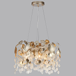 Люстра с декоративными подвесками из прозрачного стекла в форме монеток FAIRYTREE Light варинант исполнения - 4 | Loft Concept в Ростове-на-Дону